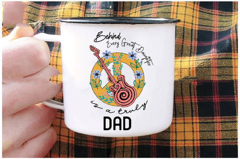 Behind Every Great Daughter is a Dad Sublimation Sublimation Jagonath Roy 