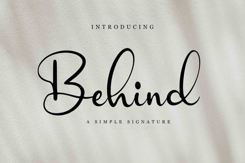 Behind Font LetterdayStudio 