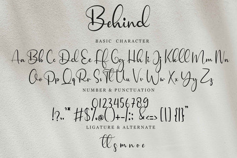 Behind Font LetterdayStudio 