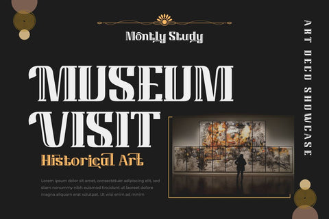 BEHINER | Art Deco Font Font twinletter 