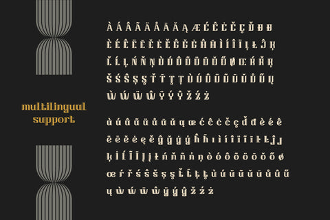 BEHINER | Art Deco Font Font twinletter 