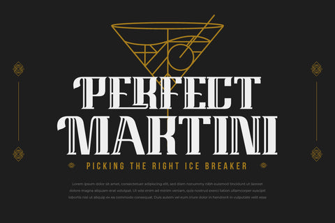 BEHINER | Art Deco Font Font twinletter 