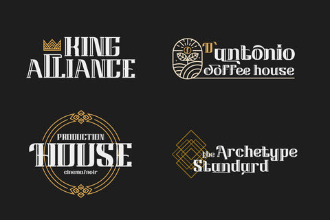 BEHINER | Art Deco Font Font twinletter 