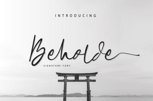 Beholde Signature Font Font Anastasia 