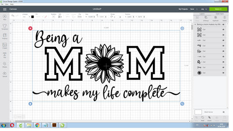 Being a mom makes my life complete SVG | Sunflower Mom Shirt SVG SVG CreativeStudioTM 