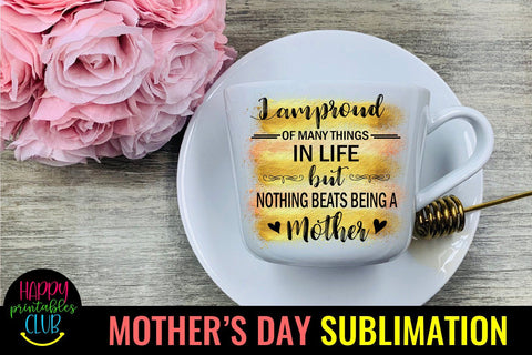 Being a Mom-Mothers Day Sublimation-Mom Sublimation PNG Sublimation Happy Printables Club 