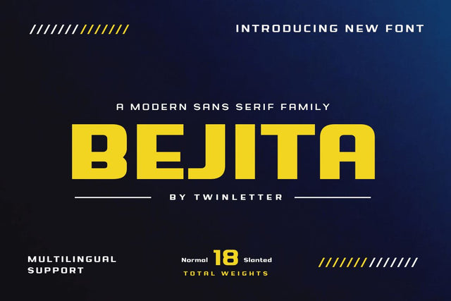 Bejita Font twinletter 