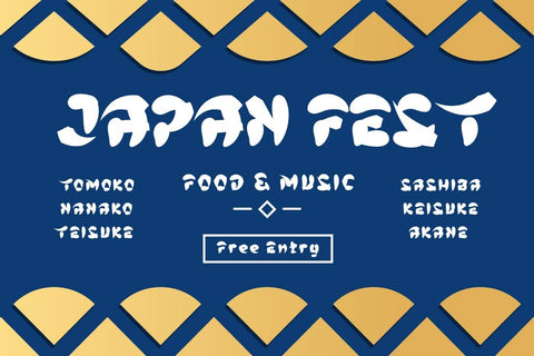 BEJO - Japanese style font Font twinletter 