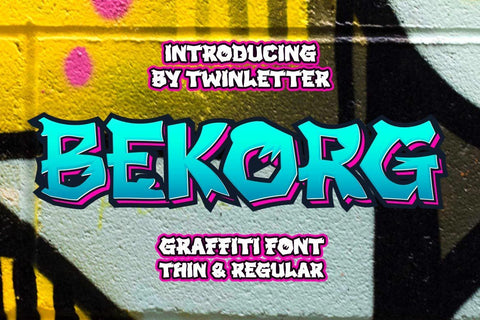 BEKORG Font twinletter 