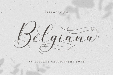 Belgiana Script Font Megatype 