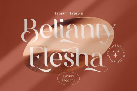 Belianty Elesha Typeface Font Storytype Studio 