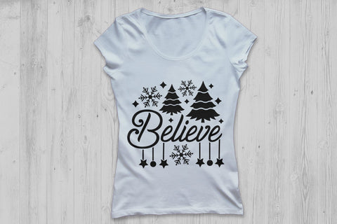 Believe| Believe Christmas SVG Cutting Files. SVG CosmosFineArt 