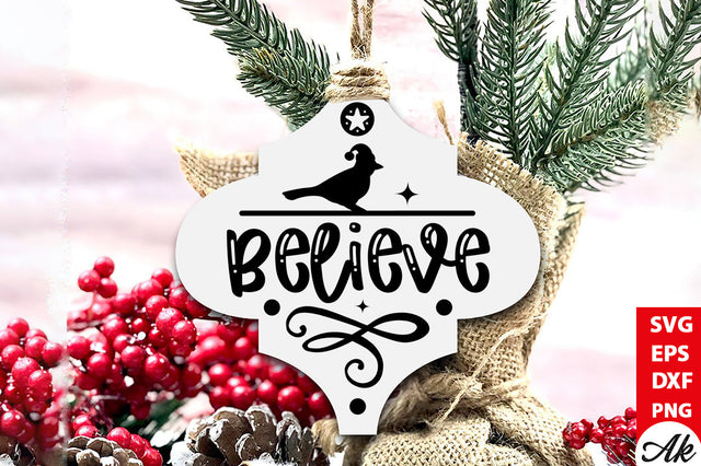 Believe Cardinal Arabesque SVG akazaddesign 