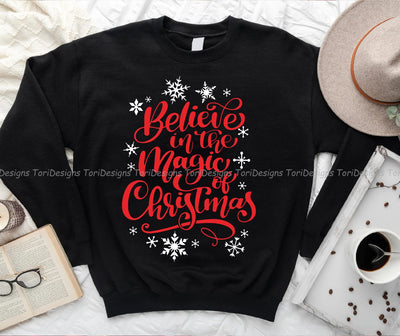 Believe Christmas PNG Sublimation Design Download Sublimation ToriDesigns 