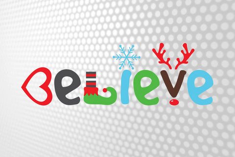 Believe Christmas svg | Believe in Christmas Svg | Believe cut svg | Christmass sign | Holiday Svg | Christmas shirt | Merry Christmas Svg SVG 1uniqueminute 