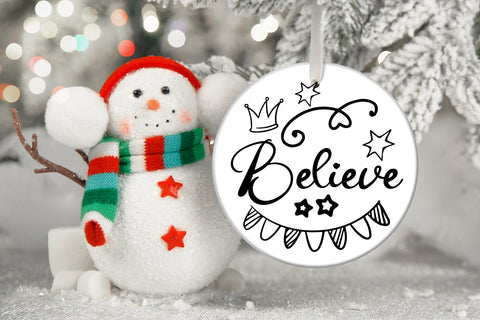 believe christmas svg cut file,christmas sign SVG BB Type Studios 