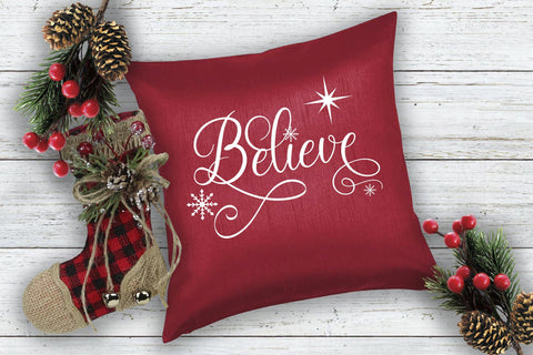 Believe Christmas SVG SVG Style and Stencil 