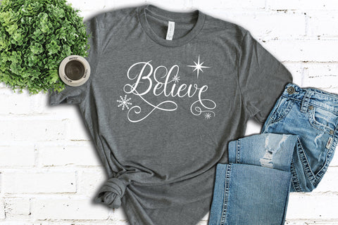 Believe Christmas SVG SVG Style and Stencil 