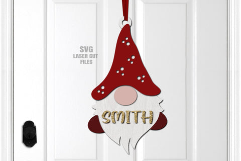 Believe Gnome Ornament SVG Laser Cut Files | Christmas SVG SVG Cloud9Design 