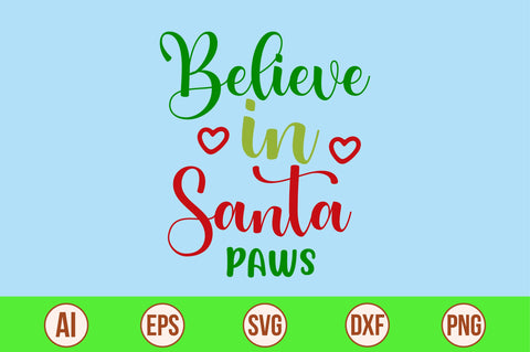 believe in Santa paws-svg SVG nirmal108roy 