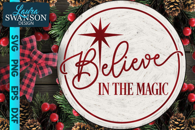 Believe in the Magic Circle SVG Cut File SVG Laura Swanson Design 