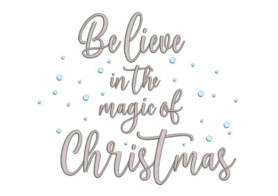 Believe in the Magic of Christmas Embroidery Design Embroidery/Applique DESIGNS Nino Nadaraia 