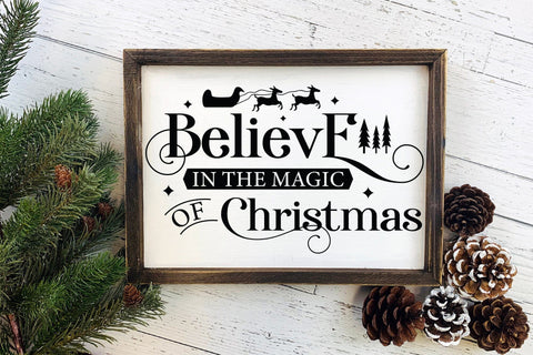 Believe in the Magic of Christmas Farmhouse SVG SVG CraftLabSVG 
