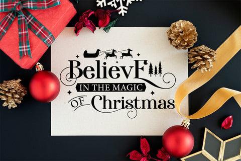 Believe in the Magic of Christmas Farmhouse SVG SVG CraftLabSVG 