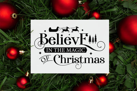 Believe in the Magic of Christmas Farmhouse SVG SVG CraftLabSVG 