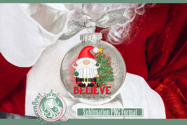 Believe In The Magic of Christmas Sublimation Sublimation QueenBrat Digital Designs 