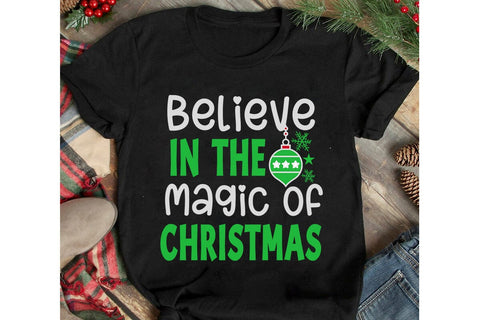Believe In The Magic Of Christmas SVG Cut File, Believe In The Magic Of Christmas Sublimation Design, Christmas SVG Cut File, Christmas SVG Quotes, Merry Christmas SVG Design, Christnmas Sublimation PNG SVG BlackCatsMedia 