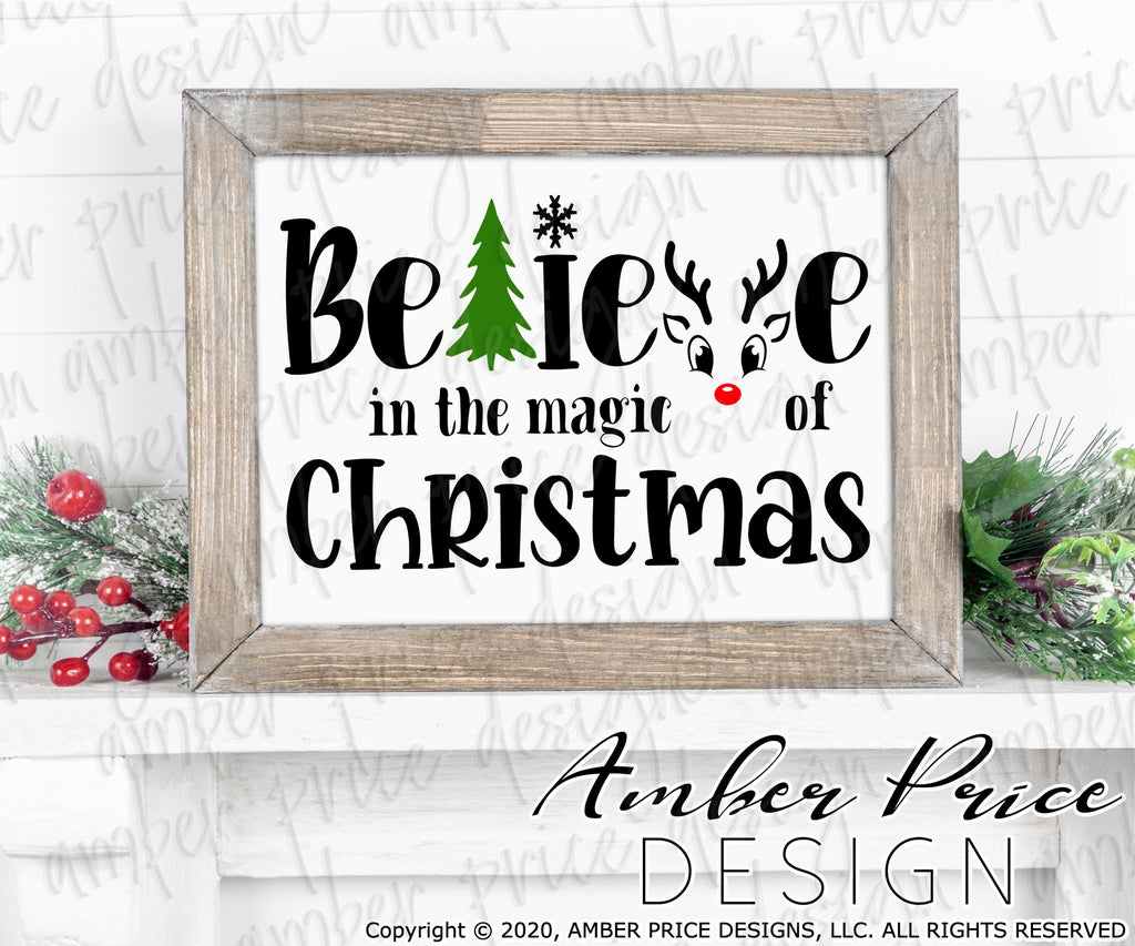 Believe in the magic of Christmas SVG PNG DXF | Christmas SVGs APD - So ...