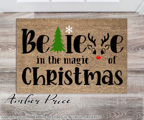 Believe in the magic of Christmas SVG PNG DXF SVG Amber Price Design 