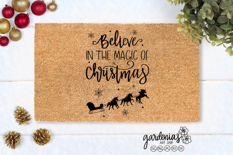 Believe in the Magic of Christmas - Unicorns SVG Gardenias Art Shop 