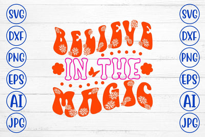 Believe In The Magic Retro SVG SVG Syaman 