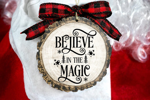 Believe in the Magic SVG I Christmas Door Sign SVG I Holiday SVG SVG Happy Printables Club 