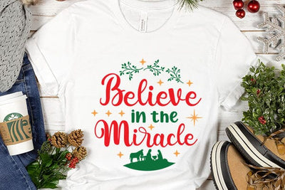 Believe In The Miracle SVG Angelina750 