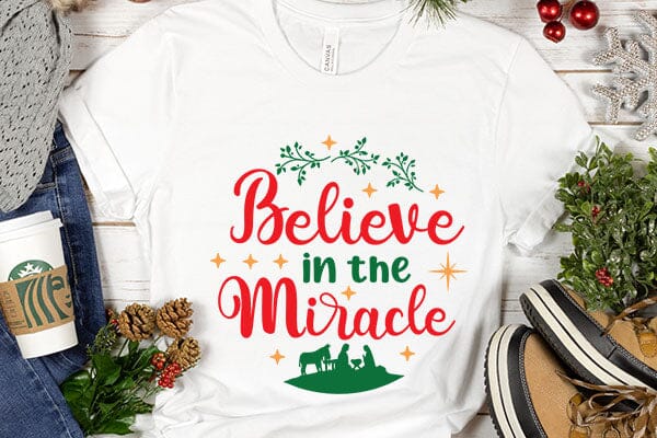 Believe In The Miracle SVG Angelina750 