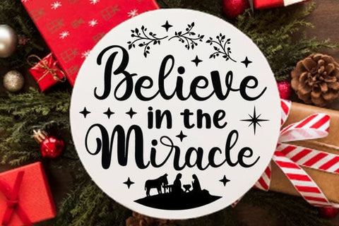 Believe In The Miracle SVG Angelina750 
