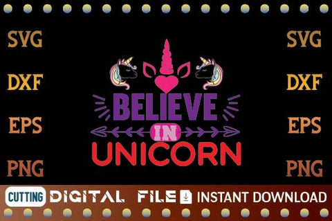 believe in unicorn svg SVG designer krishna 