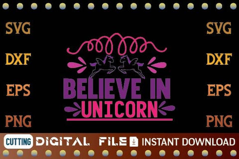 believe in unicorn svg SVG designer krishna 