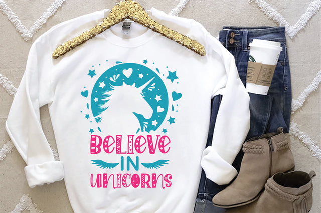 Believe in Unicorns SVG SVG Creativeart88 