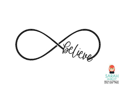 Believe Infinity SVG Sarah Hurley 