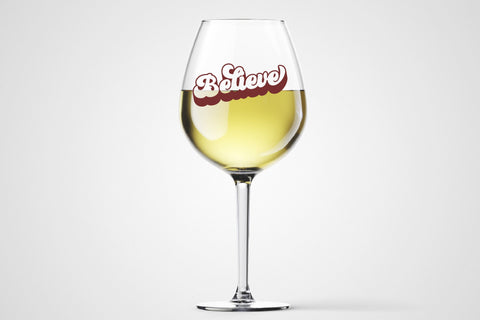 Believe Retro Christmas SVG - PNG, DXF, SVG, EPS, Cut File SVG Style and Stencil 