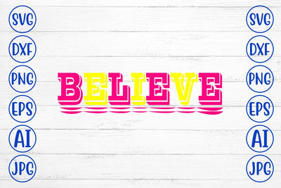 Believe Retro SVG SVG Syaman 