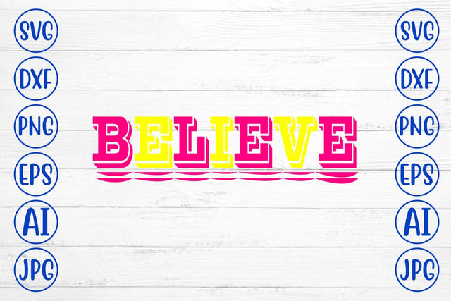 Believe Retro SVG SVG Syaman 