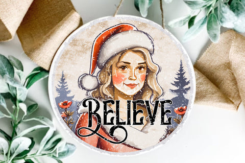 Believe Round Christmas Sublimation Sublimation Jagonath Roy 