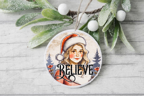 Believe Round Christmas Sublimation Sublimation Jagonath Roy 