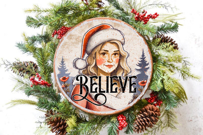 Believe Round Christmas Sublimation Sublimation Jagonath Roy 