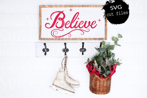 Believe Santa, Believe Christmas Svg, Believe Svg Christmas, Believe Svg, Santa Claus Svg, Cut Files SVG MaiamiiiSVG 
